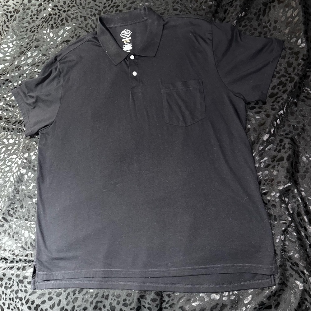 St. John's Bay Black Polo Shirt